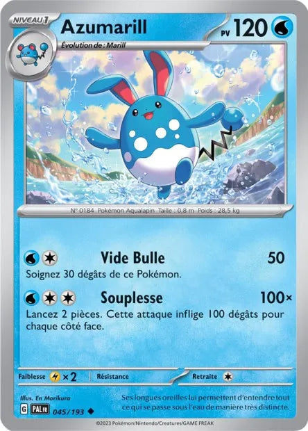 Azumarill Reverse 045/193 - Évolutions à Paldea