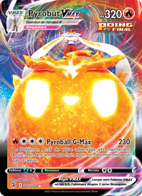 045/264 Pyrobut VMAX - Poing de Fusion