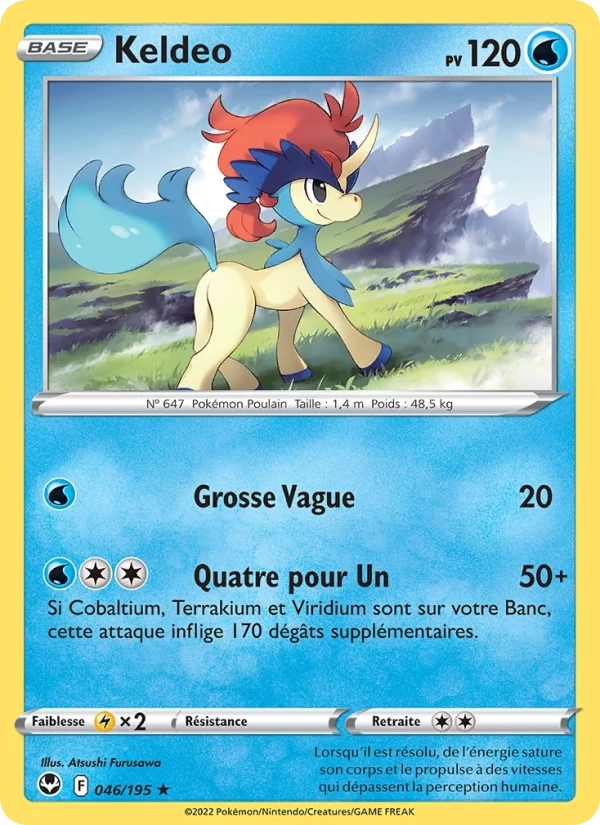 046/195 Keldeo Reverse - Tempête Argentée