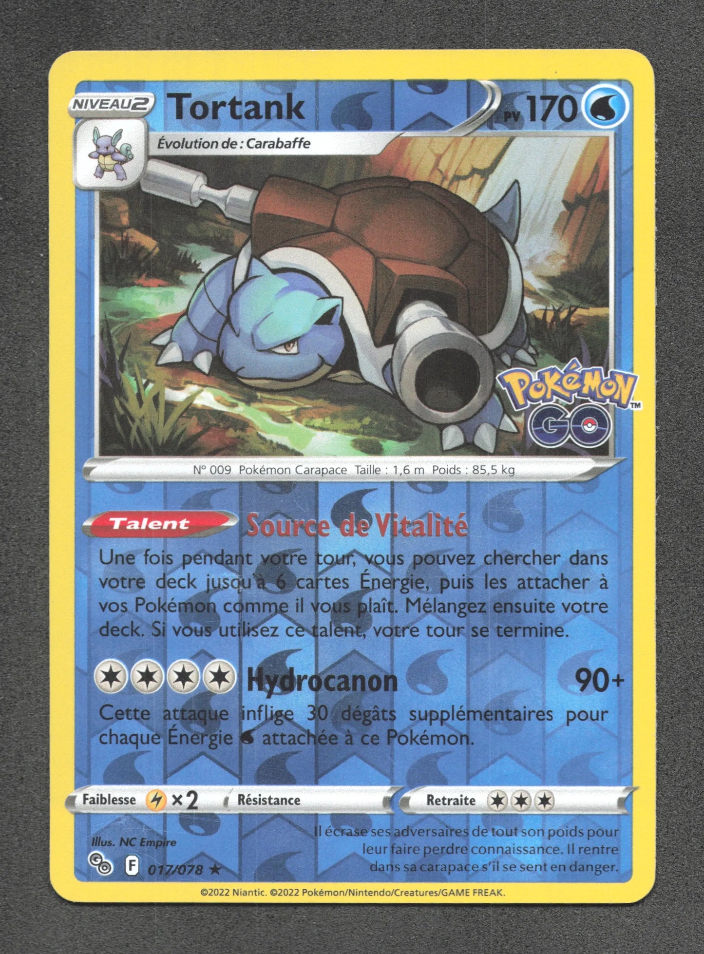 017/078 Tortank REVERSE - Pokémon GO