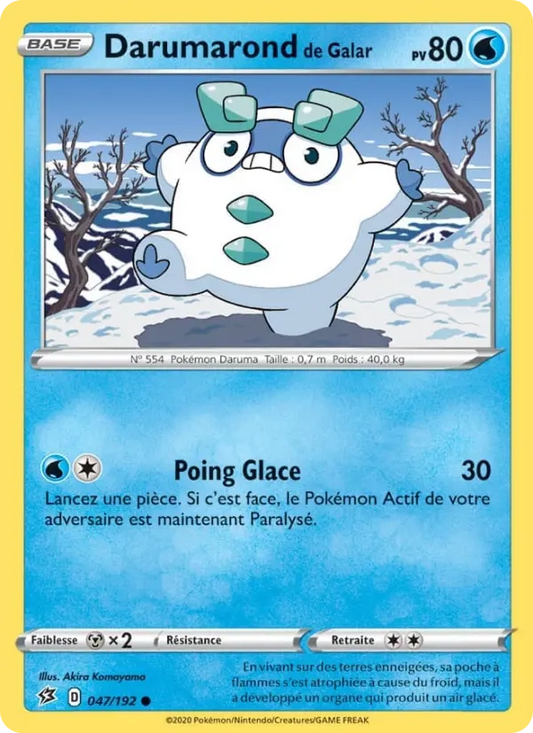 047/192 Darumarond de Galar Reverse - Clash des Rebelles