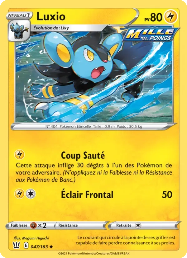 047/163 Luxio Reverse - Styles de Combat