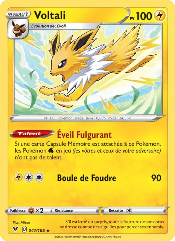 Voltali Holo 047/185 - Voltage Éclatant