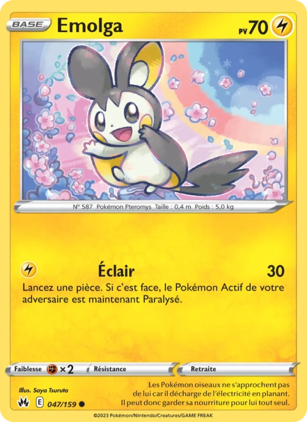 047/159 Emolga REVERSE - Zénith Suprême