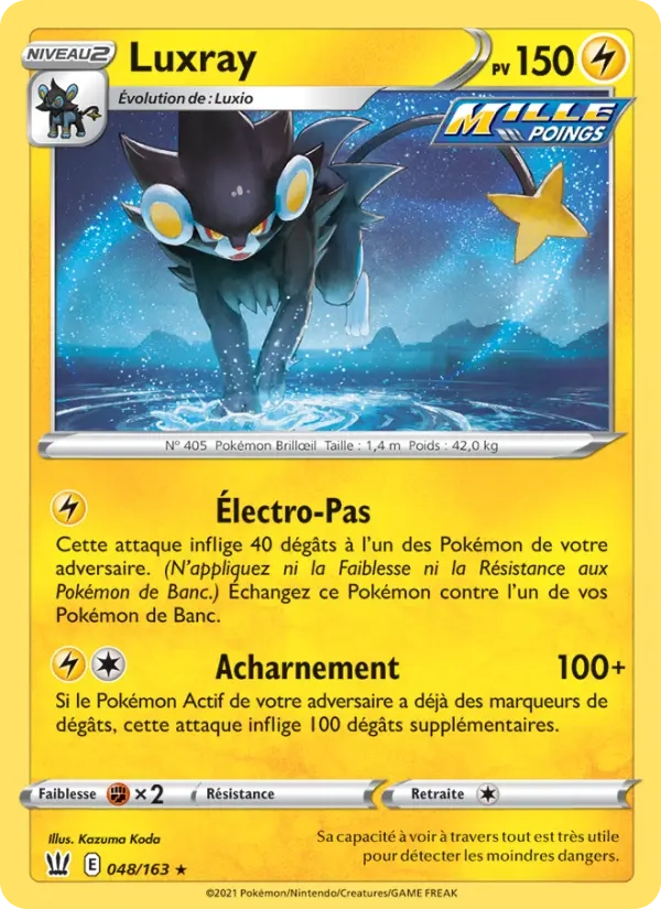 048/163 Luxray Holo - Styles de Combat