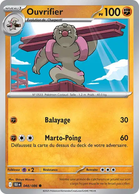 048/086 Ouvrifier POKEBALL - Foudre Noire - Pokeball
