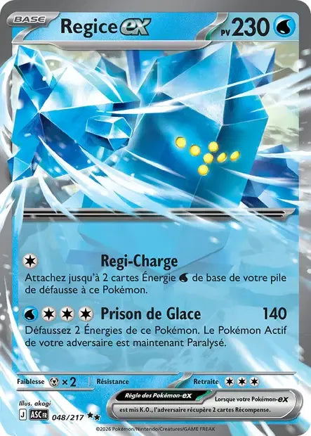 048/217 Regice EX - Héros Transcendants