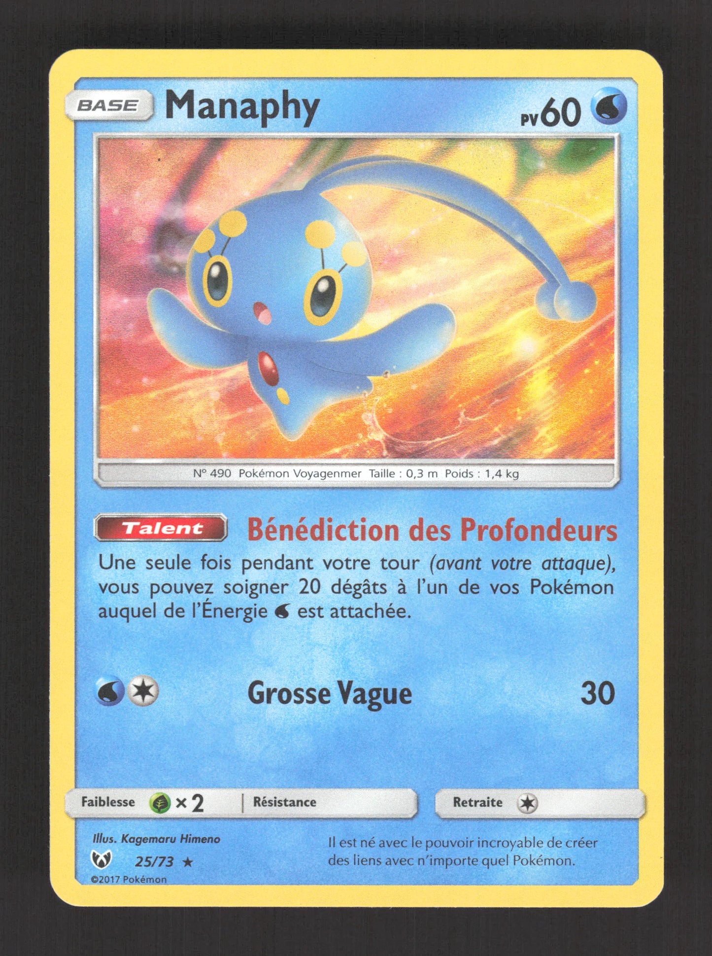 25/73 Manaphy HOLO - Légendes Brillantes