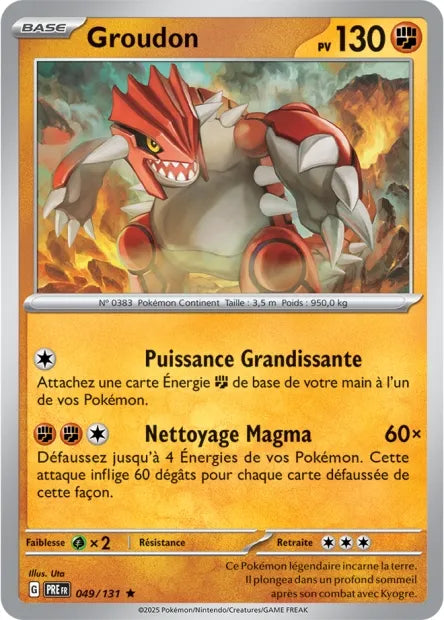 049/131 Groudon Holo - Évolutions Prismatiques