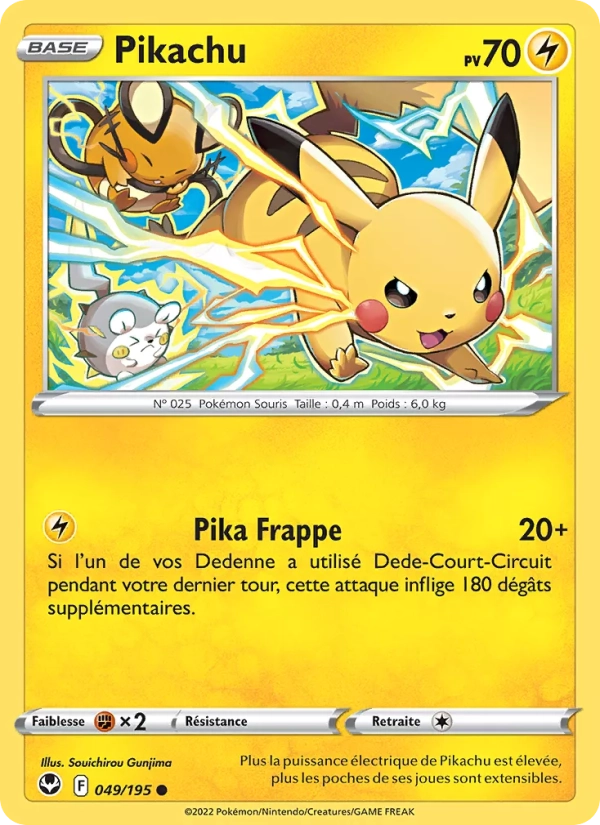 049/195 Pikachu REVERSE - Tempête Argentée
