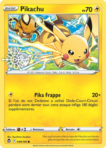 049/195 Pikachu HOLO FLOCON - Calendrier des Fêtes 2023