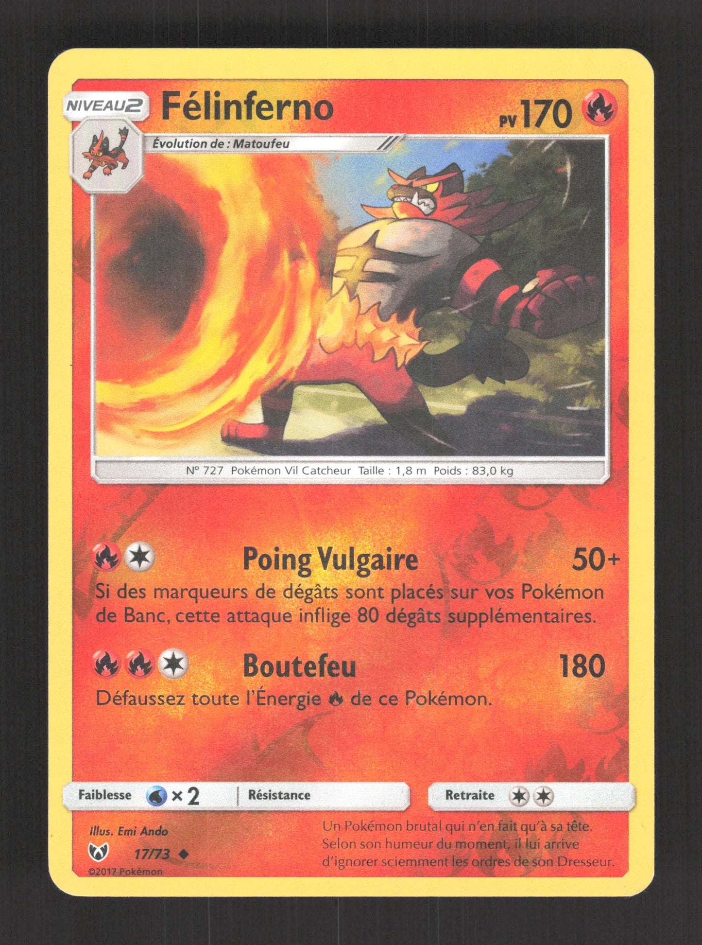 17/73 Felinferno REVERSE - Légendes Brillantes