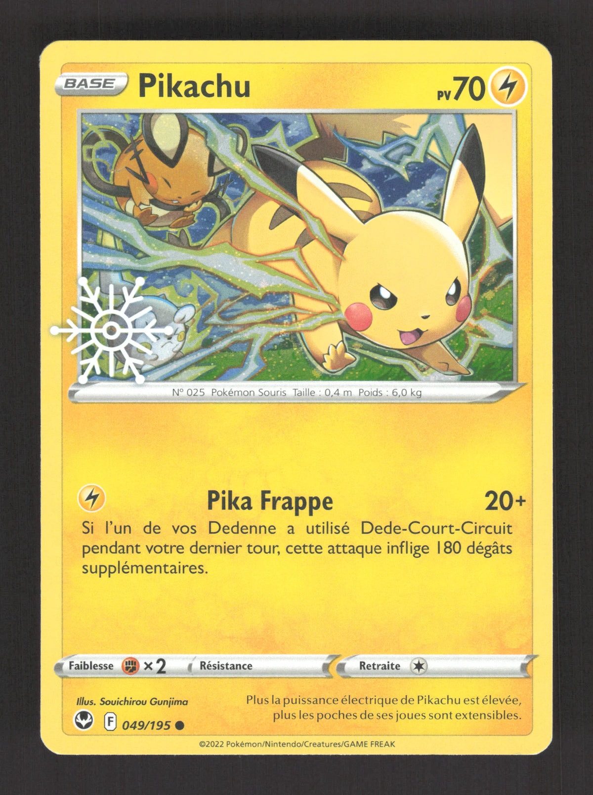 049/195 Pikachu HOLO FLOCON - Calendrier des Fêtes 2023