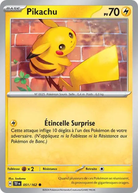 051/162 Pikachu Reverse - Forces Temporelles