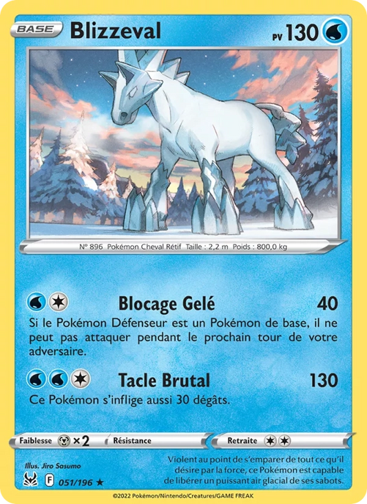 051/196 Blizzeval Holo - Origine Perdue