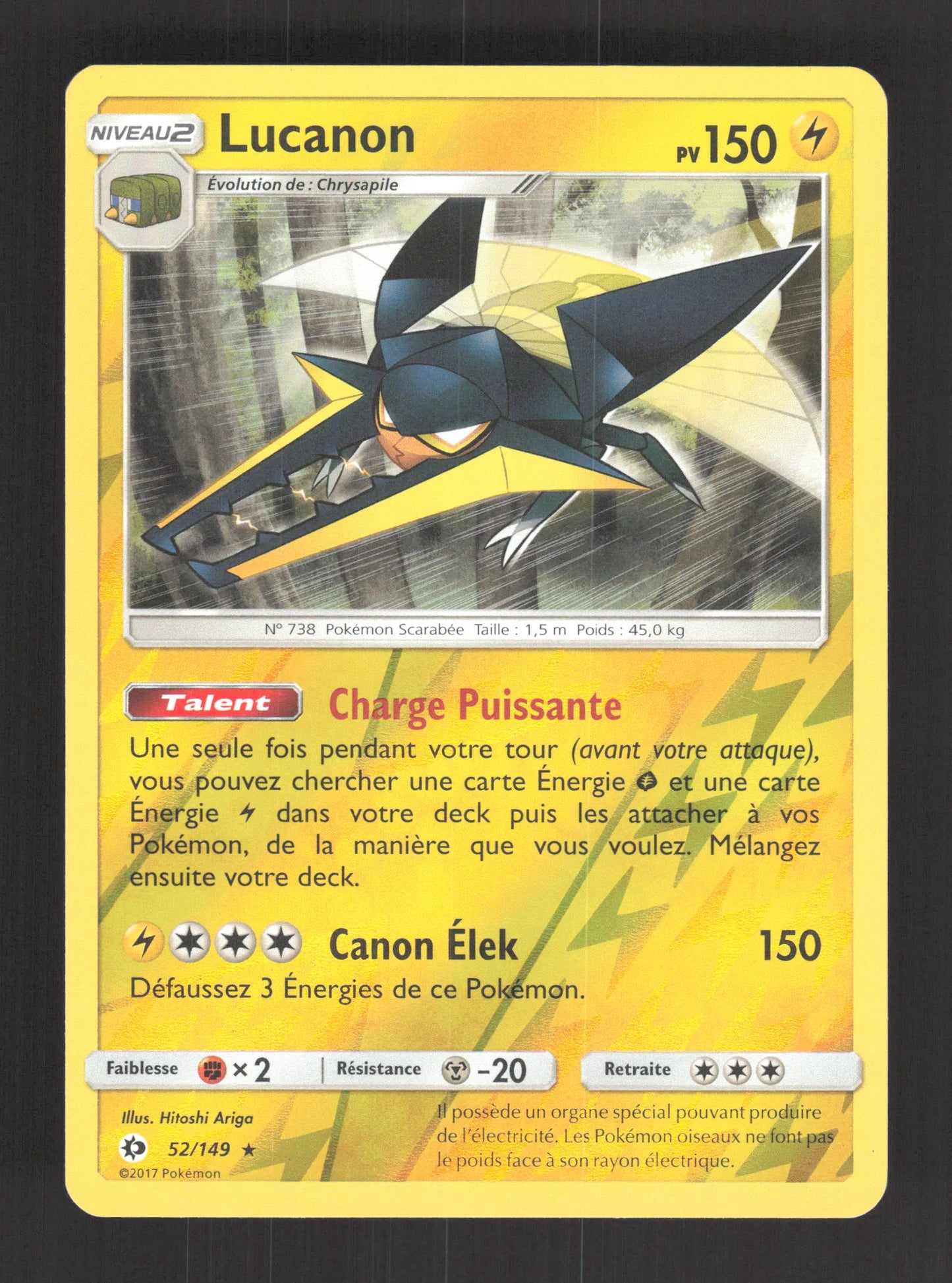 52/149 Lucanon REVERSE - Soleil et Lune