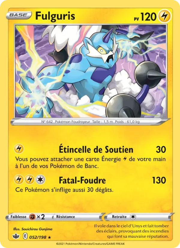052/198 Fulguris HOLO COSMOS - Règne de Glace