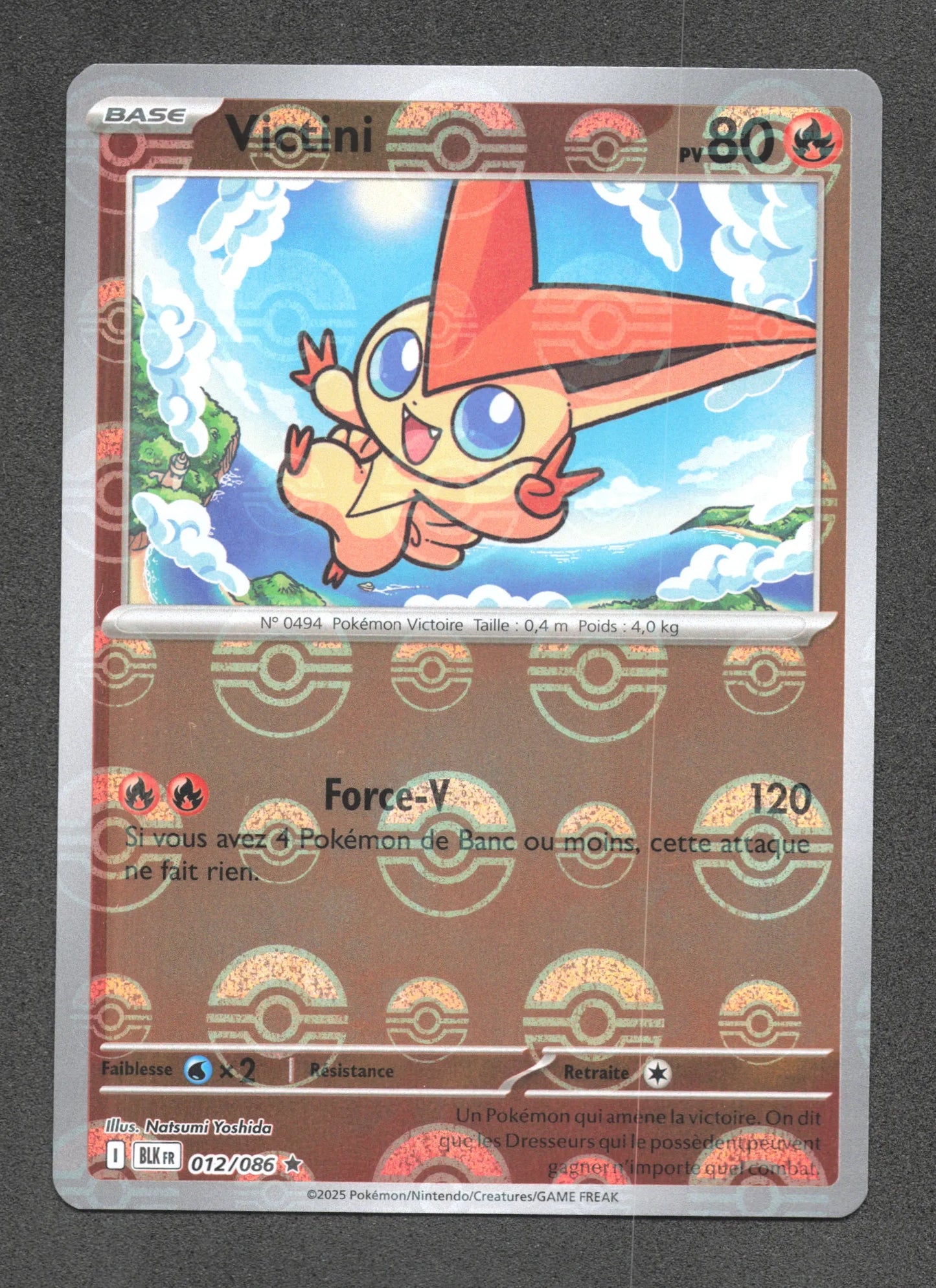 012/086 Victini POKEBALL - Foudre Noire - Pokeball