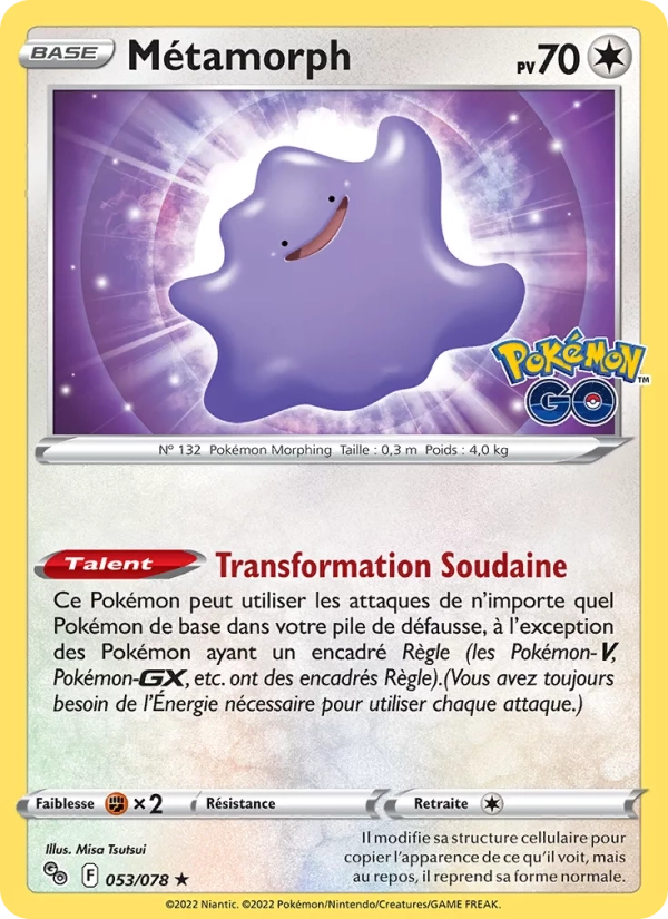 053/078 Metamorph HOLO - Pokémon GO