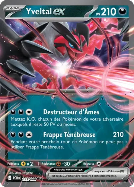 053/088 Yveltal EX - Équilibre Parfait