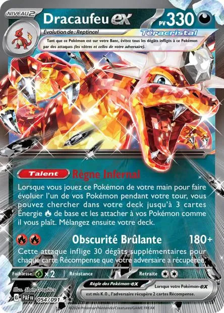 054/091 Dracaufeu EX - Destinées de Paldea