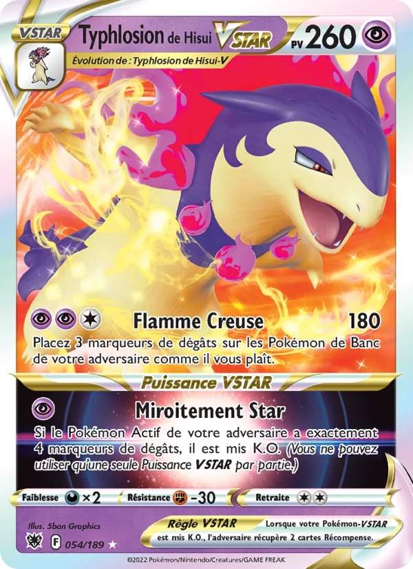 054/189 Typhlosion VSTAR - Astres Radieux