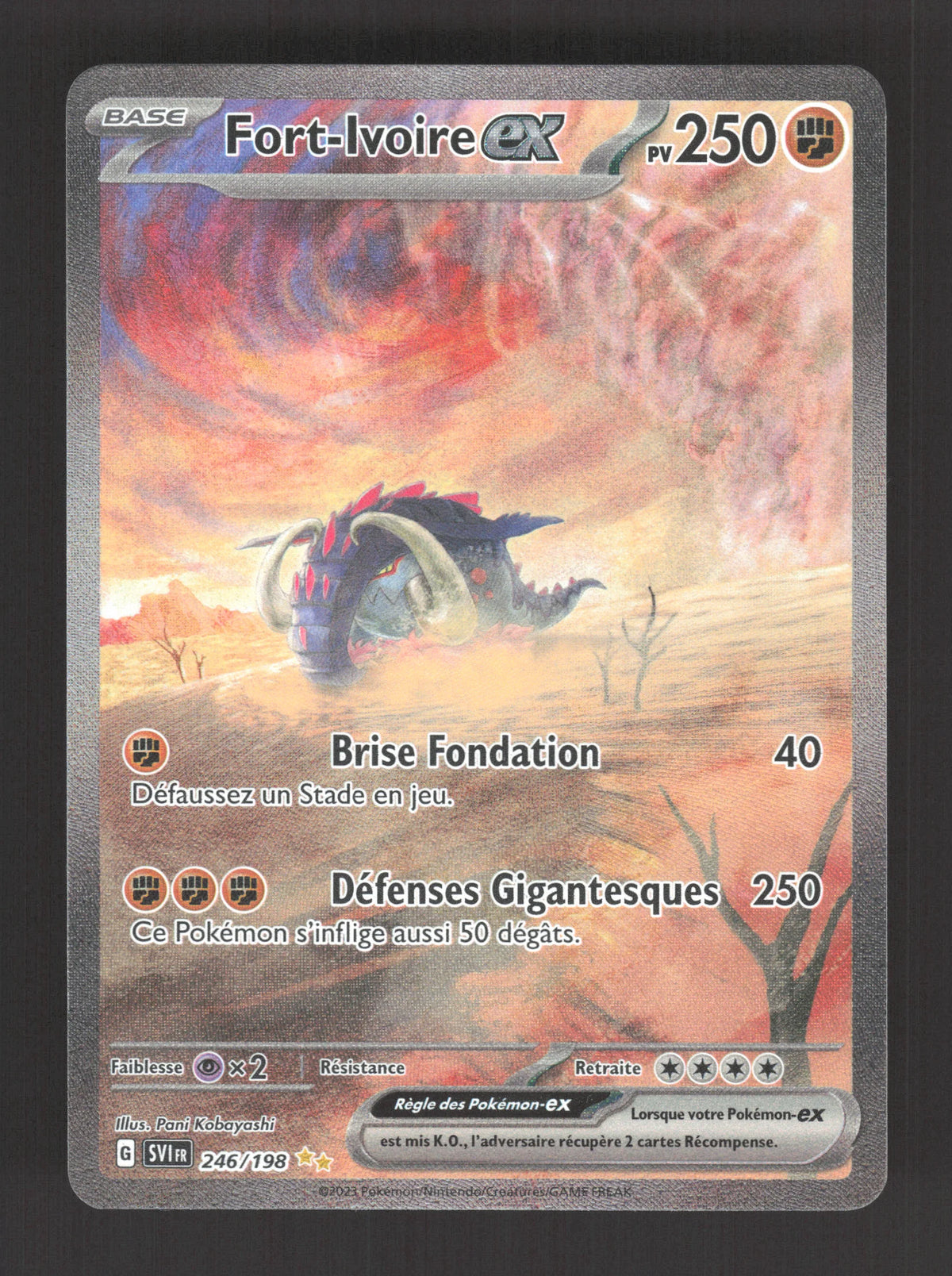 246/198 Fort Ivoire EX - Écarlate et Violet