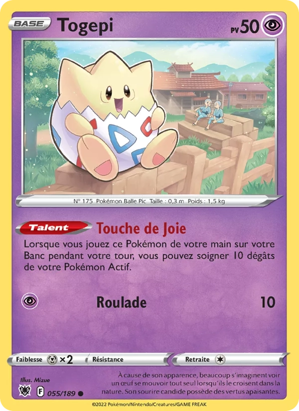 Togepi Reverse 055/189 - Astres Radieux