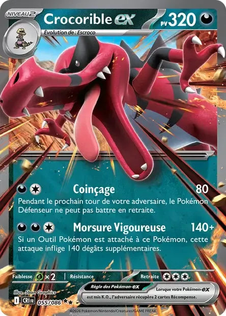 055/086 Crocorible EX - Chaos Ascendant