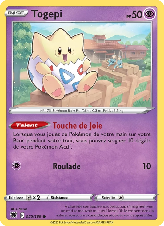 055/189 Togepi Reverse - Astres Radieux