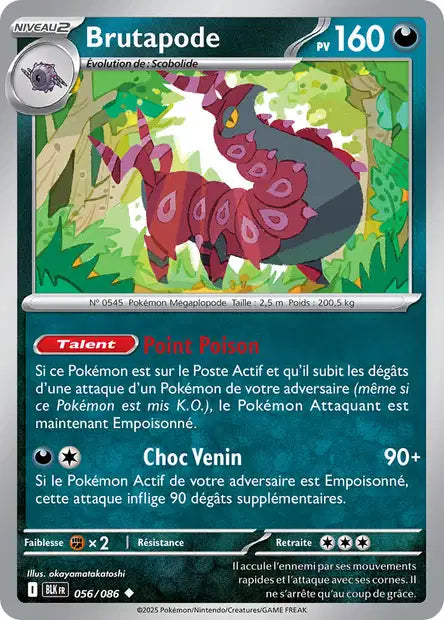 056/086 Brutapode POKEBALL - Foudre Noire - Pokeball