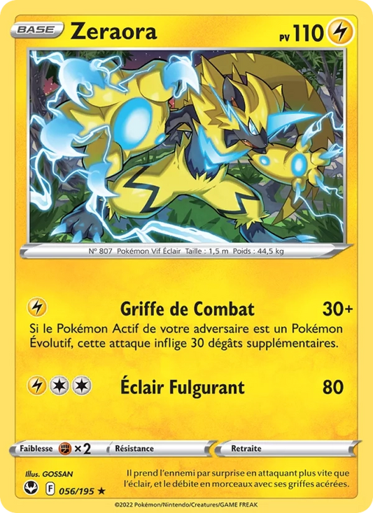 056/195 Zeraora REVERSE - Tempête Argentée