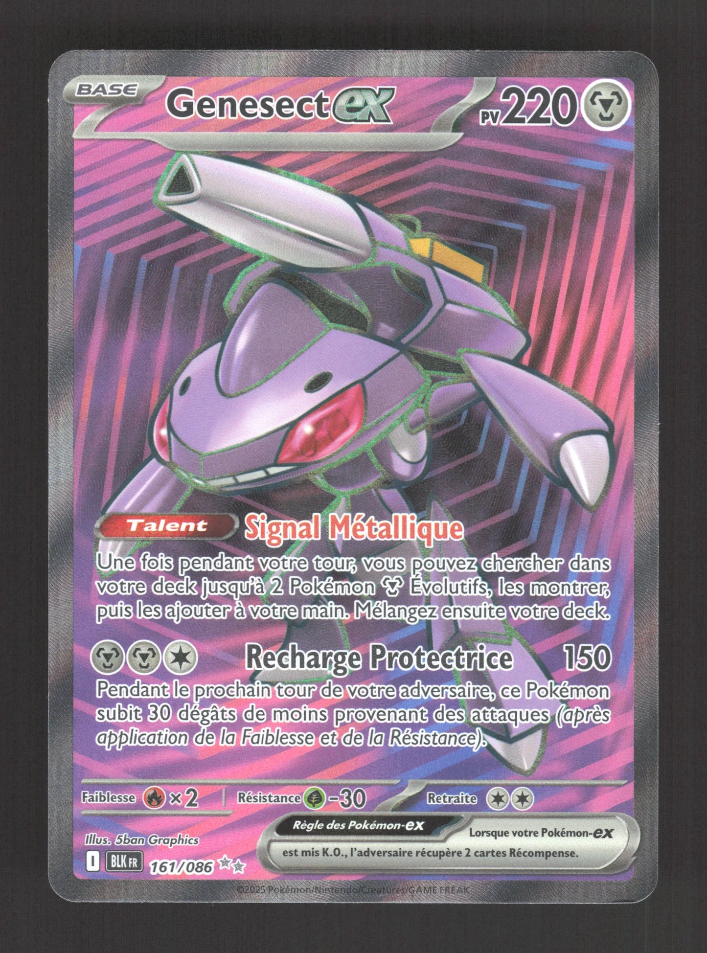 161/086 Genesect EX - Foudre Noire