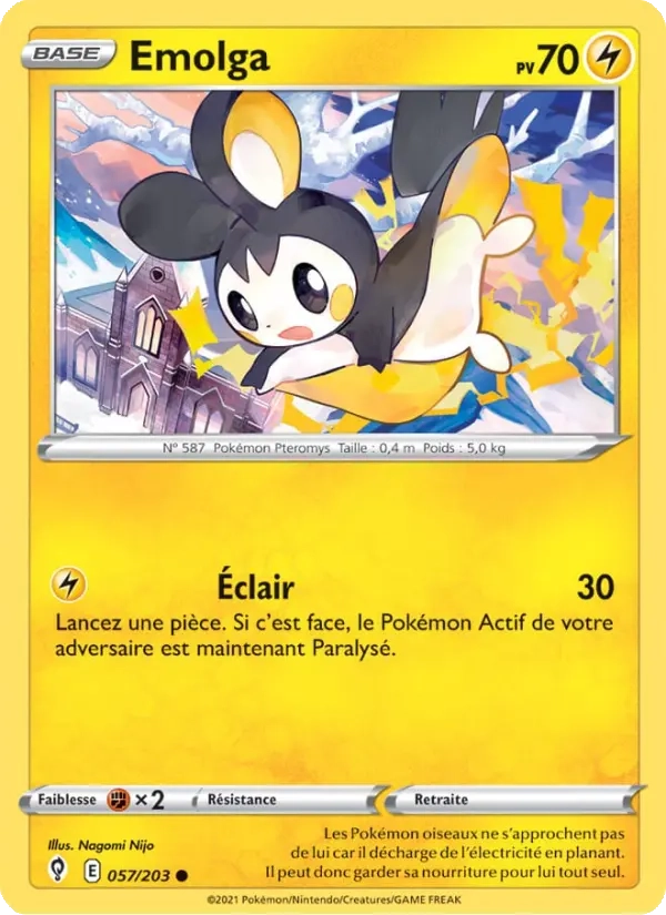 057/203 Emolga Reverse - Évolution Céleste