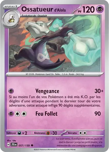 057/159 Ossatueur d'Alola Reverse - Aventures Ensemble