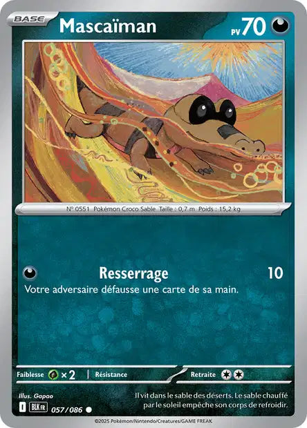 057/086 Mascaiman POKEBALL - Foudre Noire