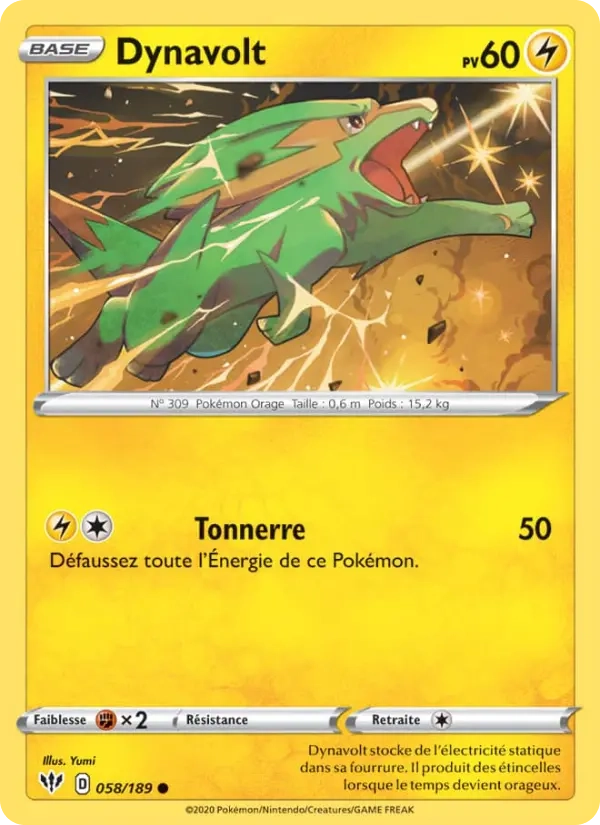 058/189 Dynavolt Reverse - Ténèbres Embrasées