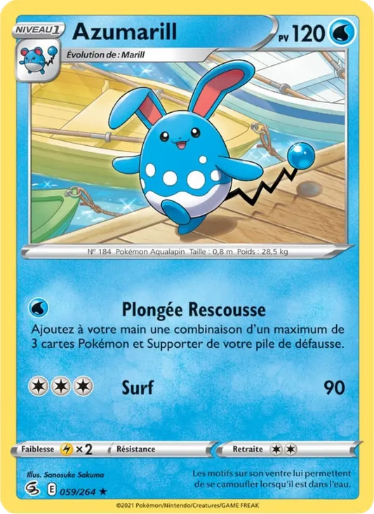 059/264 Azumarill Reverse - Poing de Fusion