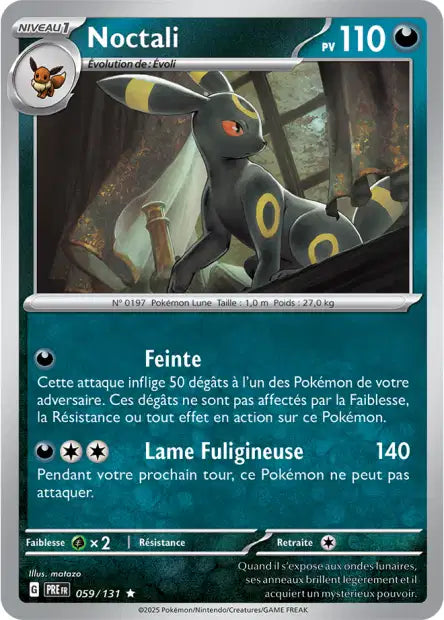 059/131 Noctali HOLO - Évolutions Prismatiques