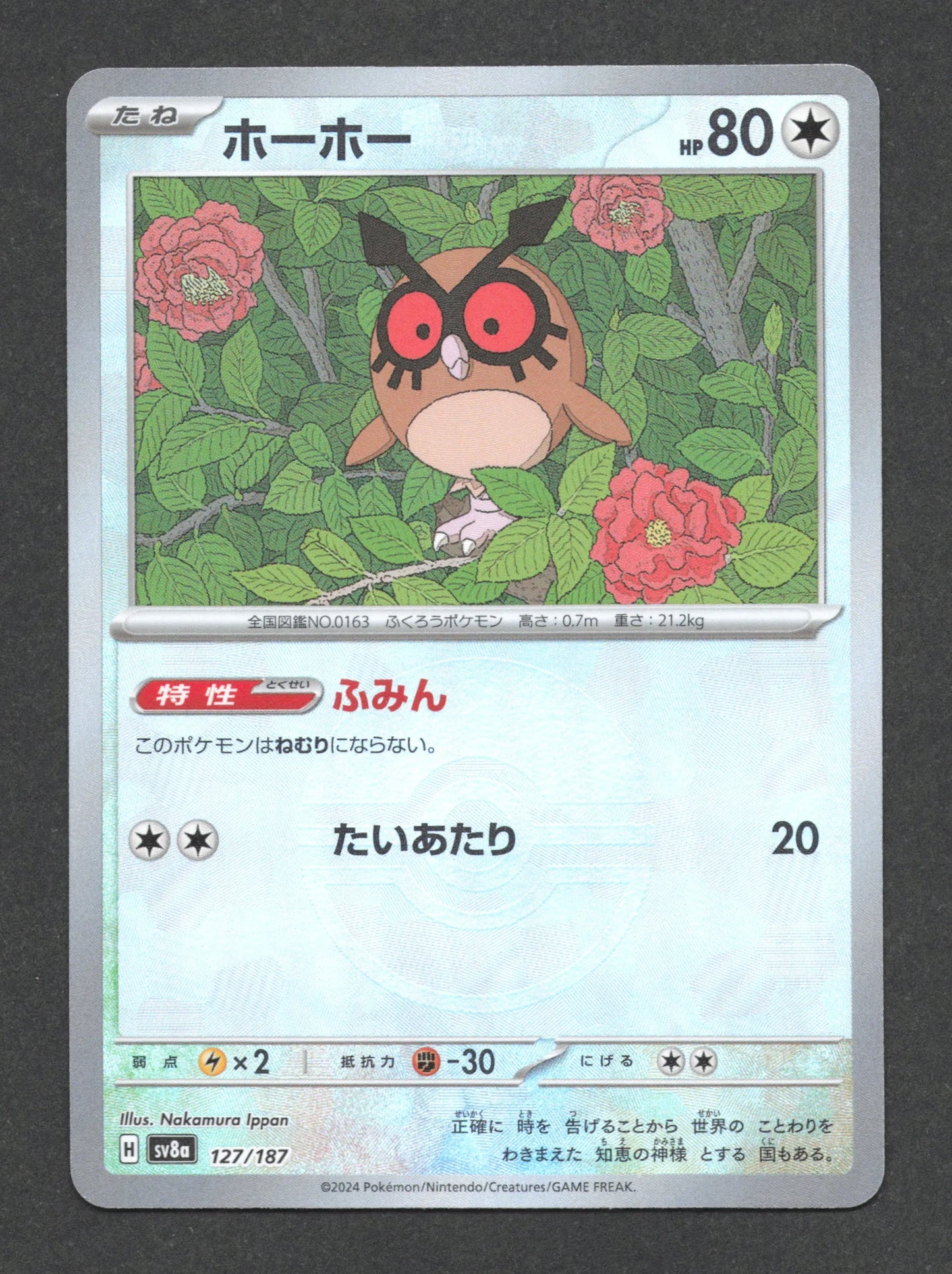 127/187 Hoothoot POKEBALL JP - Terastal Festival