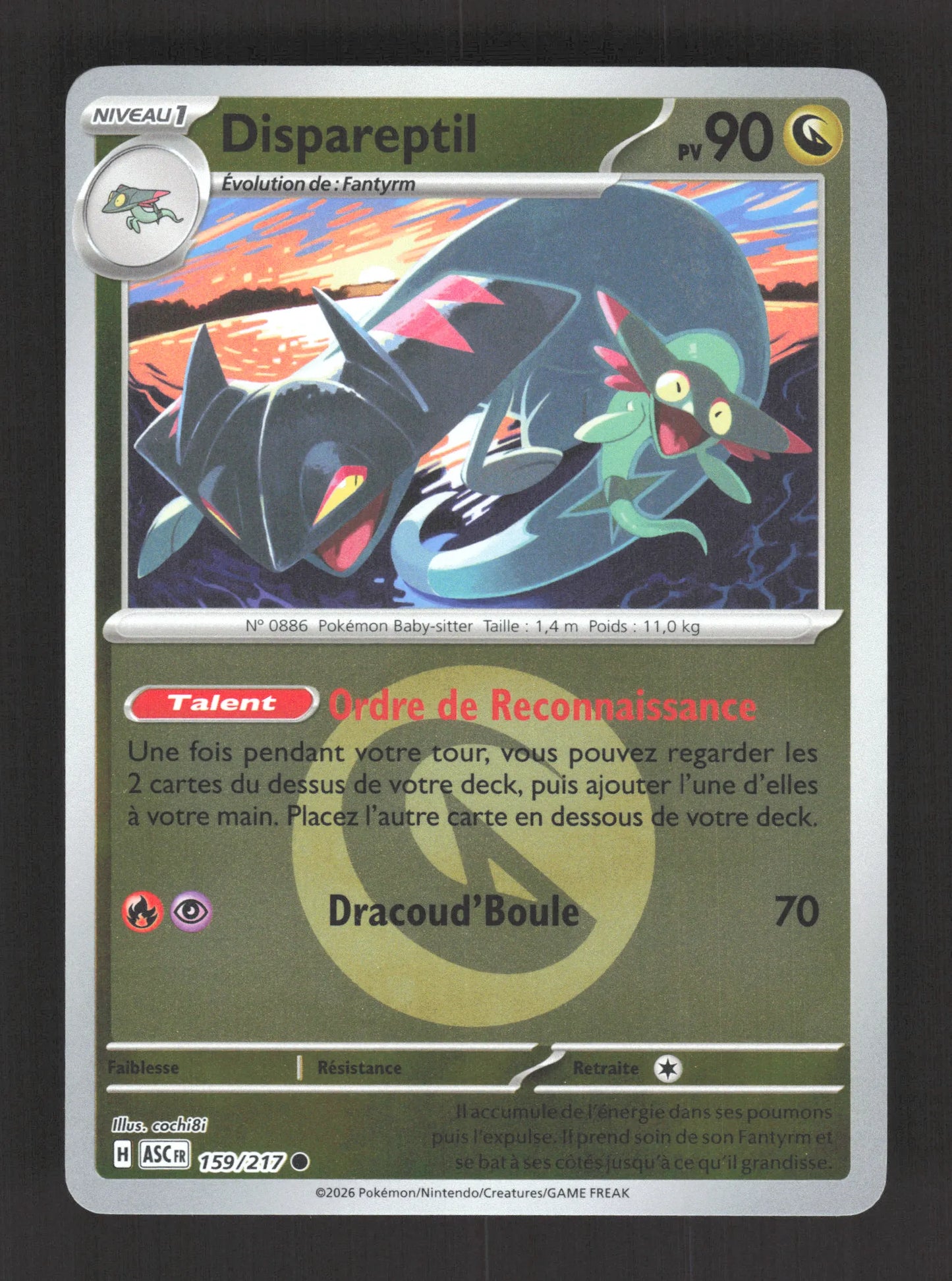 159/217 Dispareptil REVERSE ENERGIE - Héros Transcendants