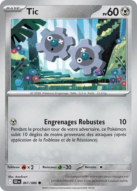 061/086 Tic POKEBALL - Foudre Noire