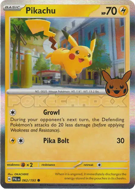 062/193 Pikachu HOLO - Anglais