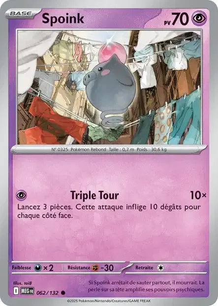 062/132 Spoink Reverse - Méga-Évolution
