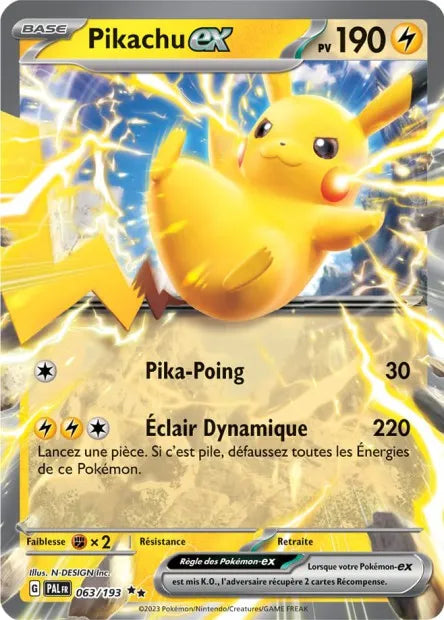 063/193 Pikachu EX - Évolutions à Paldea