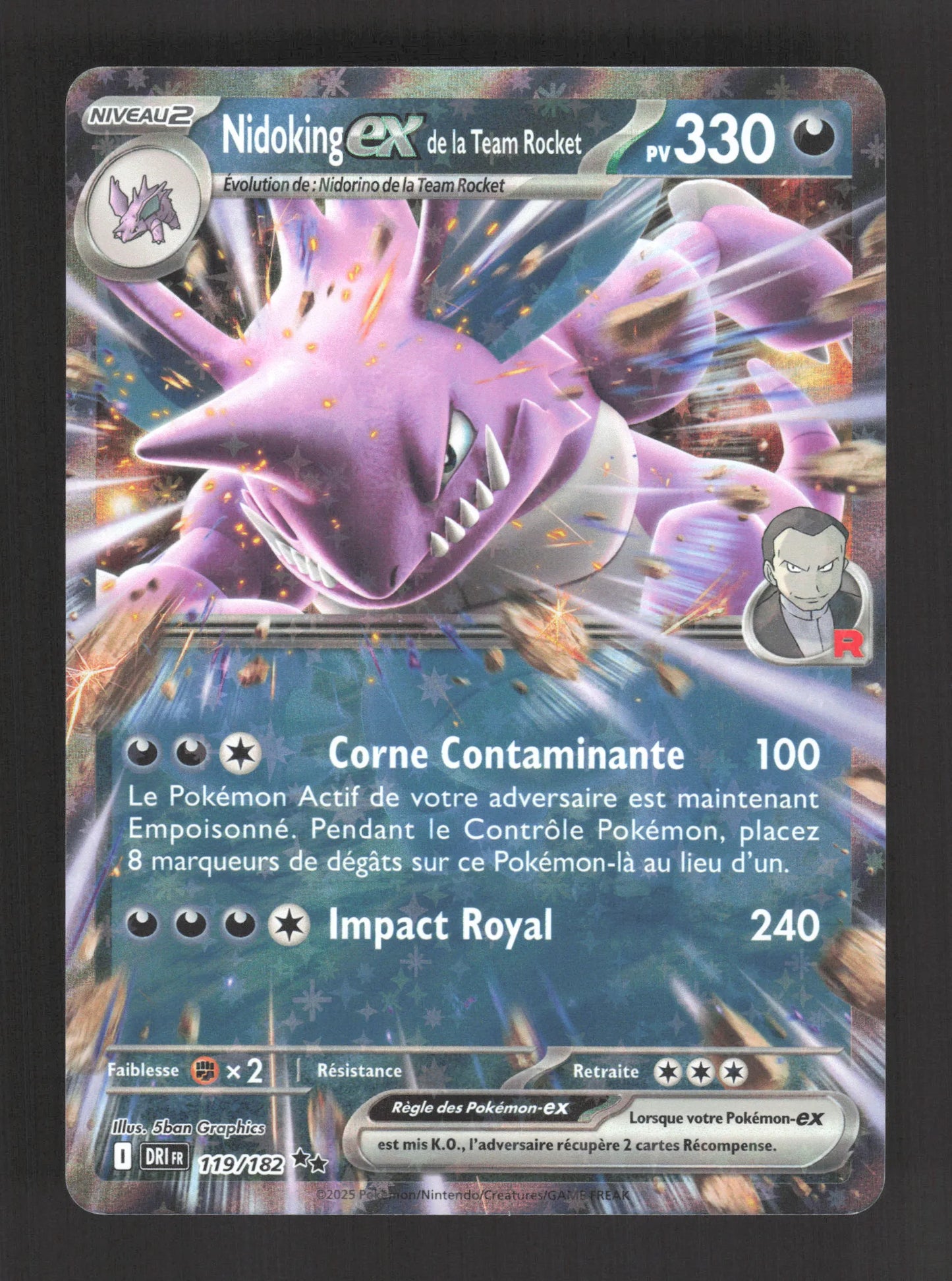 119/182 Nidoking EX - Rivalités Destinées
