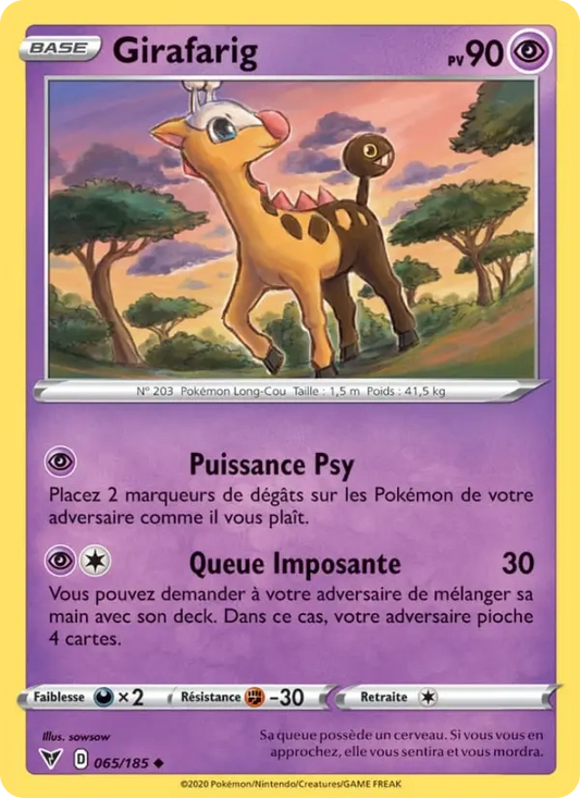 065/185 Girafarig Reverse - Voltage Éclatant