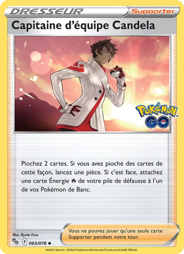 065/078 Capitaine d'équipe Candela Reverse - Pokémon GO