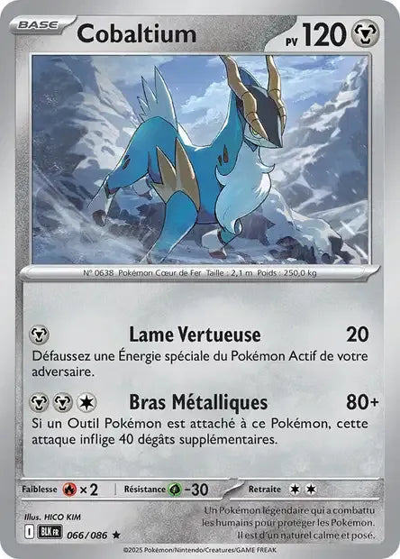 066/086 Cobaltium Holo - Foudre Noire