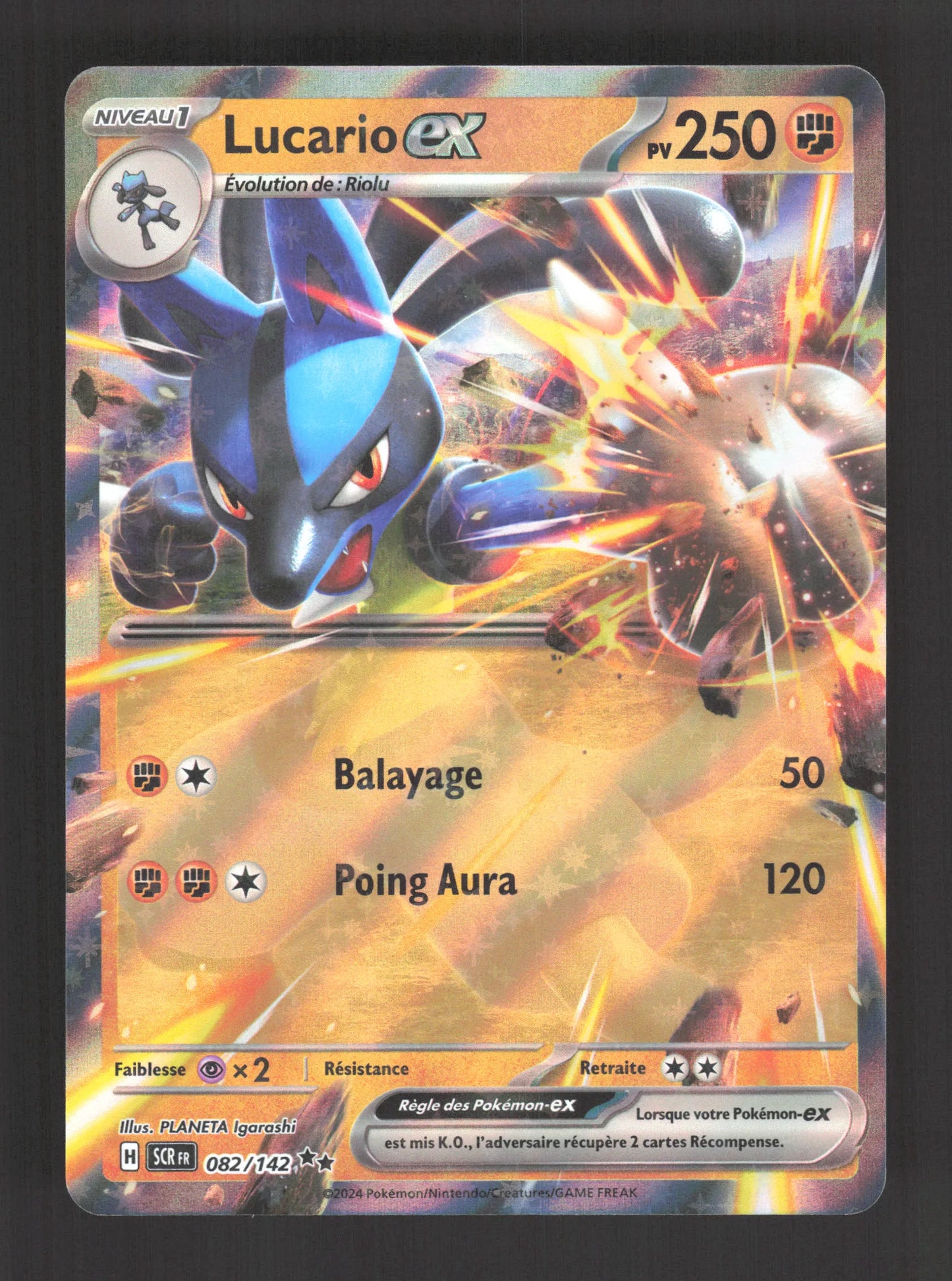 082/142 Lucario EX - Couronne Stellaire